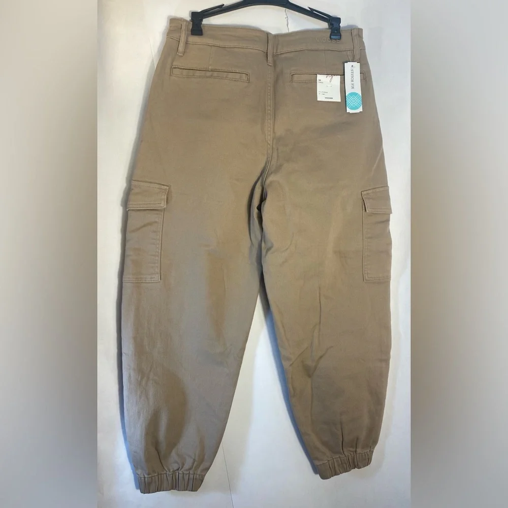 Vigoss Woman’s Military Cargo Jogger Pants Tan Size 10 / 30‎